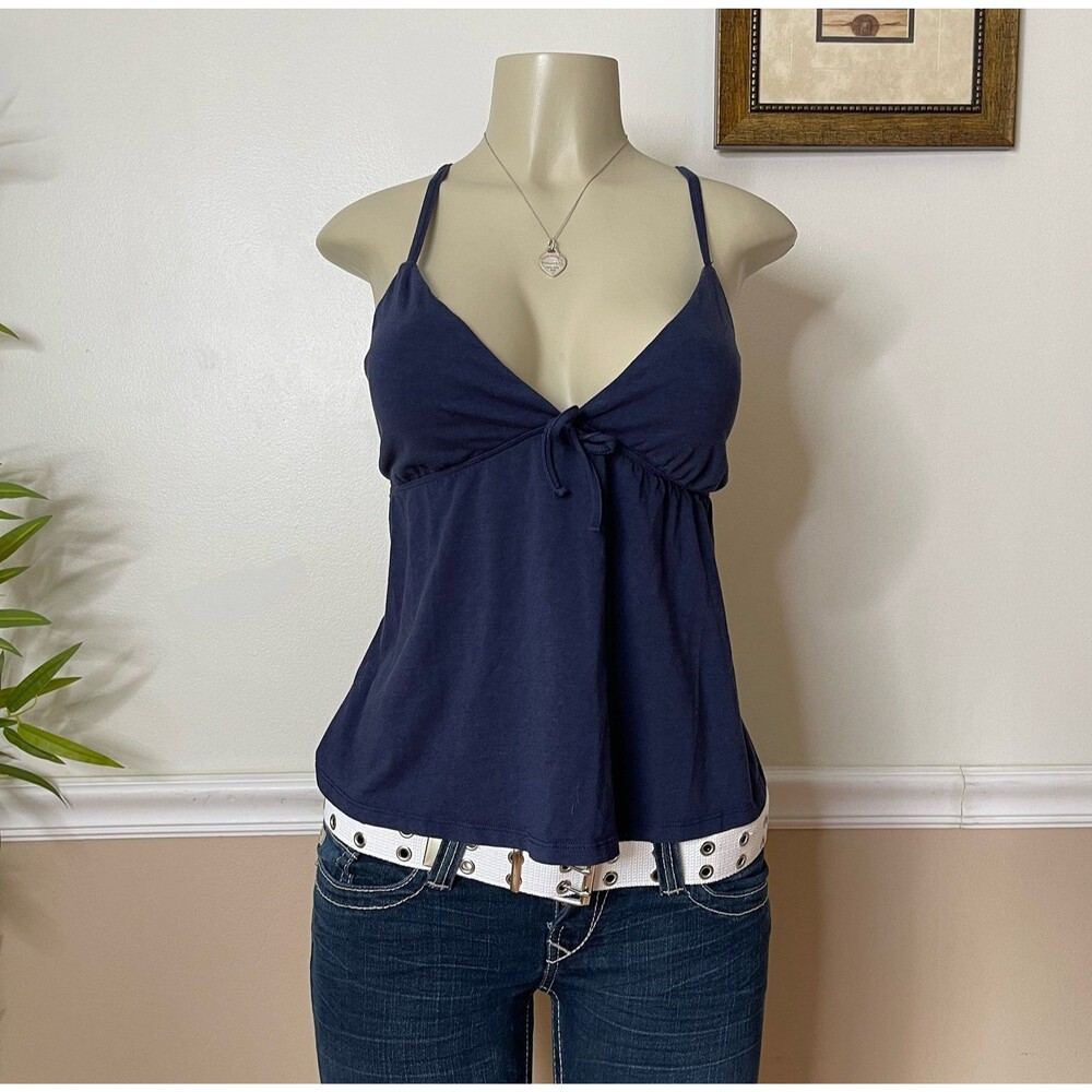 Urban Rebel Women’s Navy Blue Babydoll Tank Top